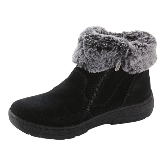 Khombu Jessica Side Zip Booties With Faux Fur Trim Woman’s Size 7M - Picture 1 of 13